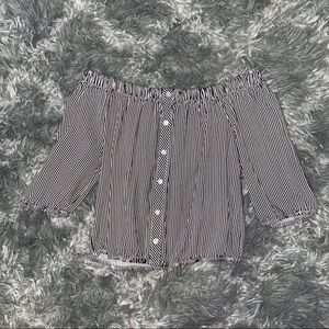Striped Off-The-Shoulder Top